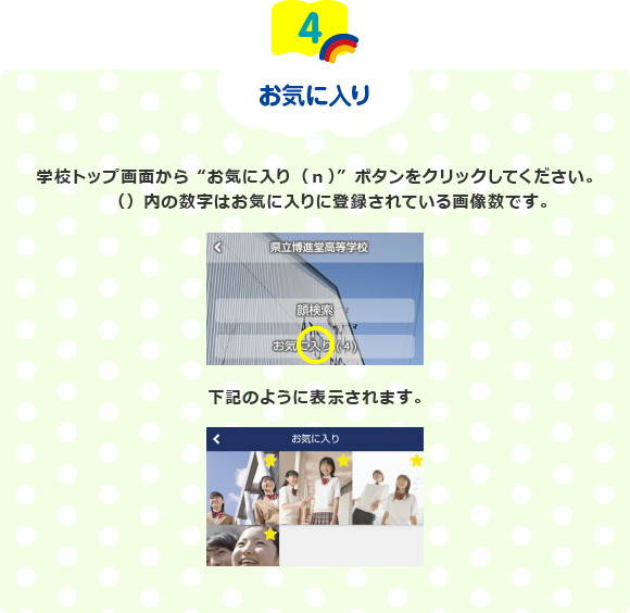 お気に入り操作方法